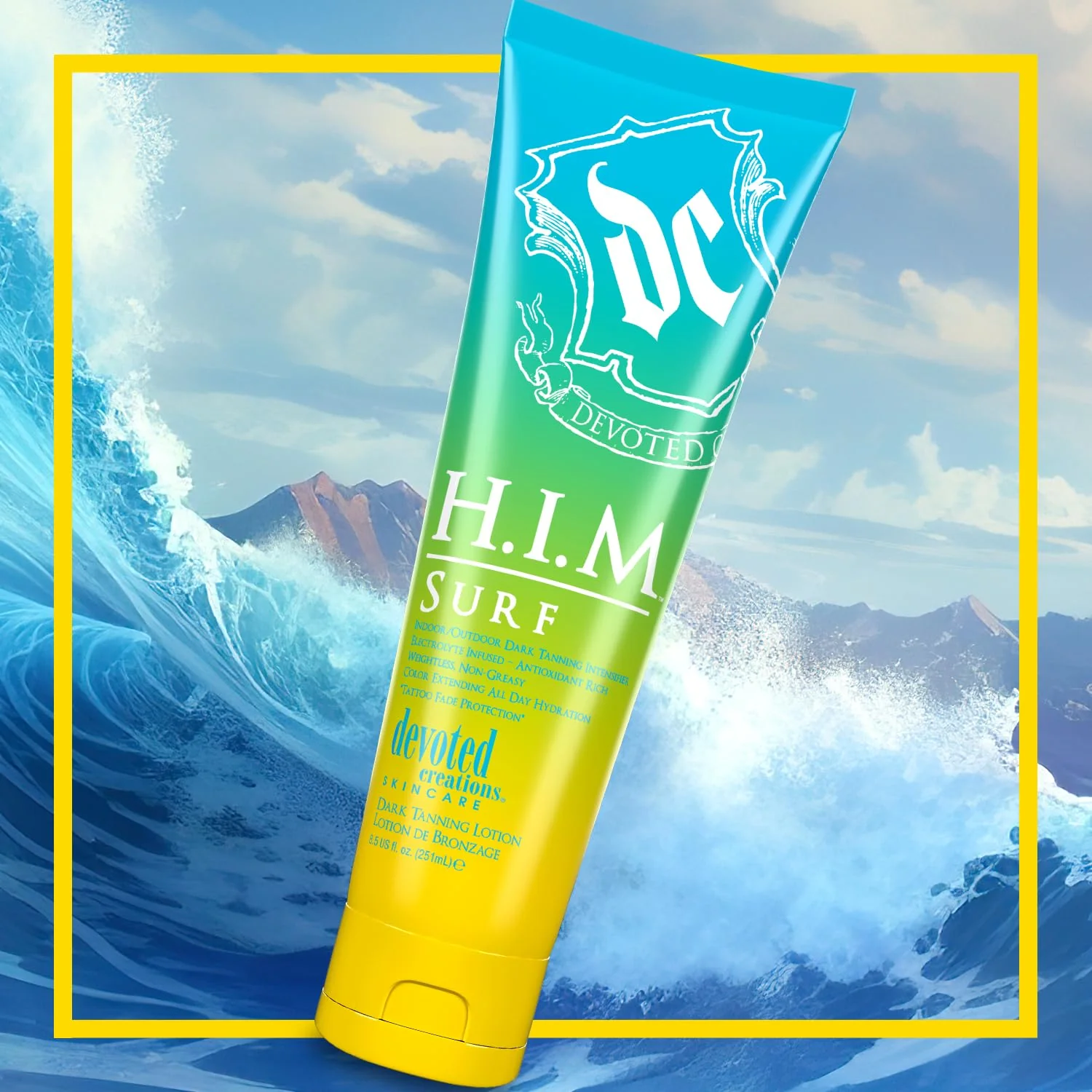 Devoted Creations HIM Surf - Electrolyte Infused Color Extending All Day Hydration Indoor/Outdoor Dark Tanning Intensifier - Image 2
