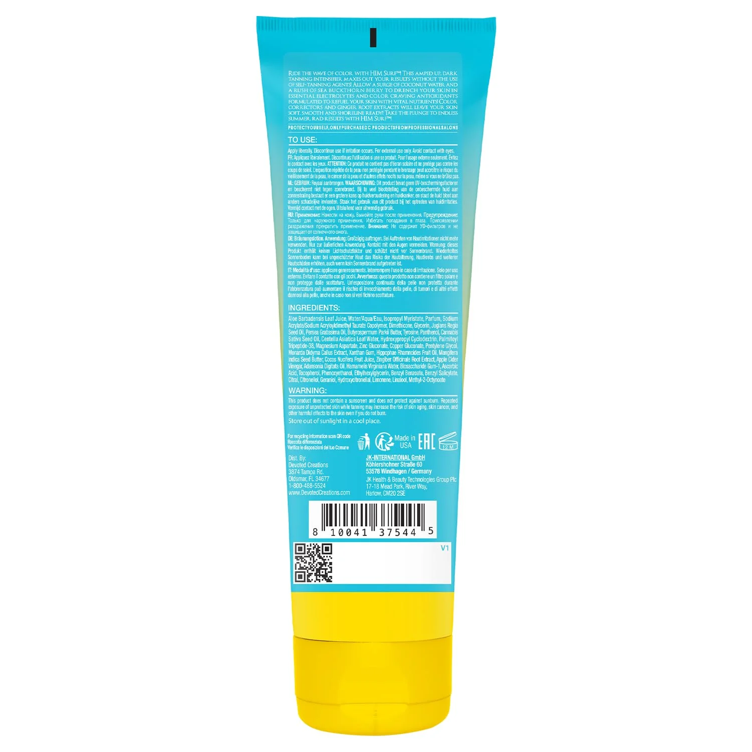 Devoted Creations HIM Surf - Electrolyte Infused Color Extending All Day Hydration Indoor/Outdoor Dark Tanning Intensifier - Image 4