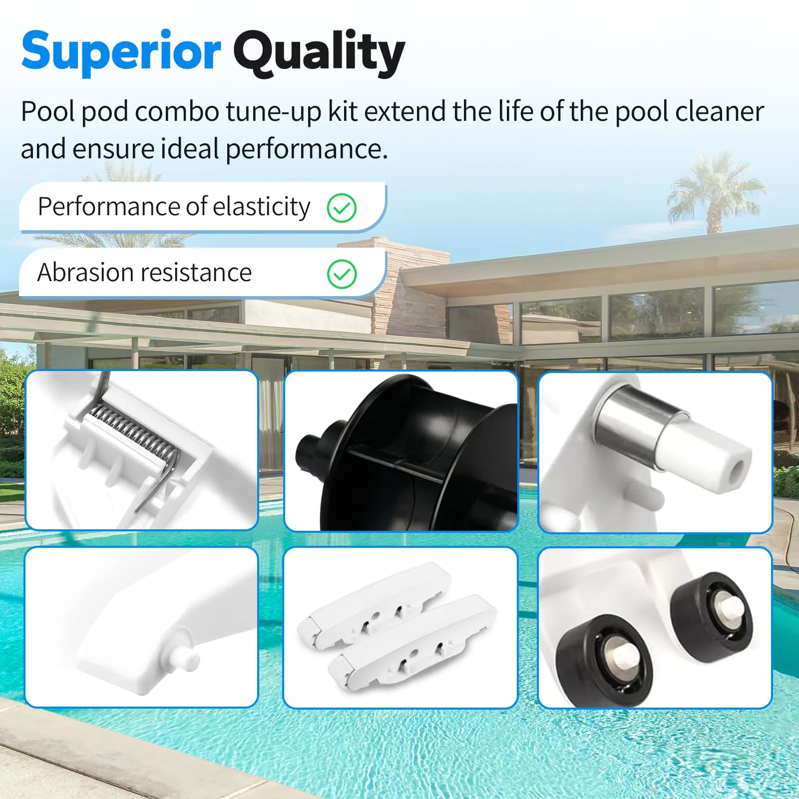 Dfnidy Pool Cleaner Pod Kit AXV417WHP for Hayward Pool Vacuum Part Replaces, and AXV621DAT Pool Vac A-Frame/Turbine Tune-Up Rebuild Kit, Compatible with Hayward Navigator Pool Vac Ultra Pool Cleaner - Image 4