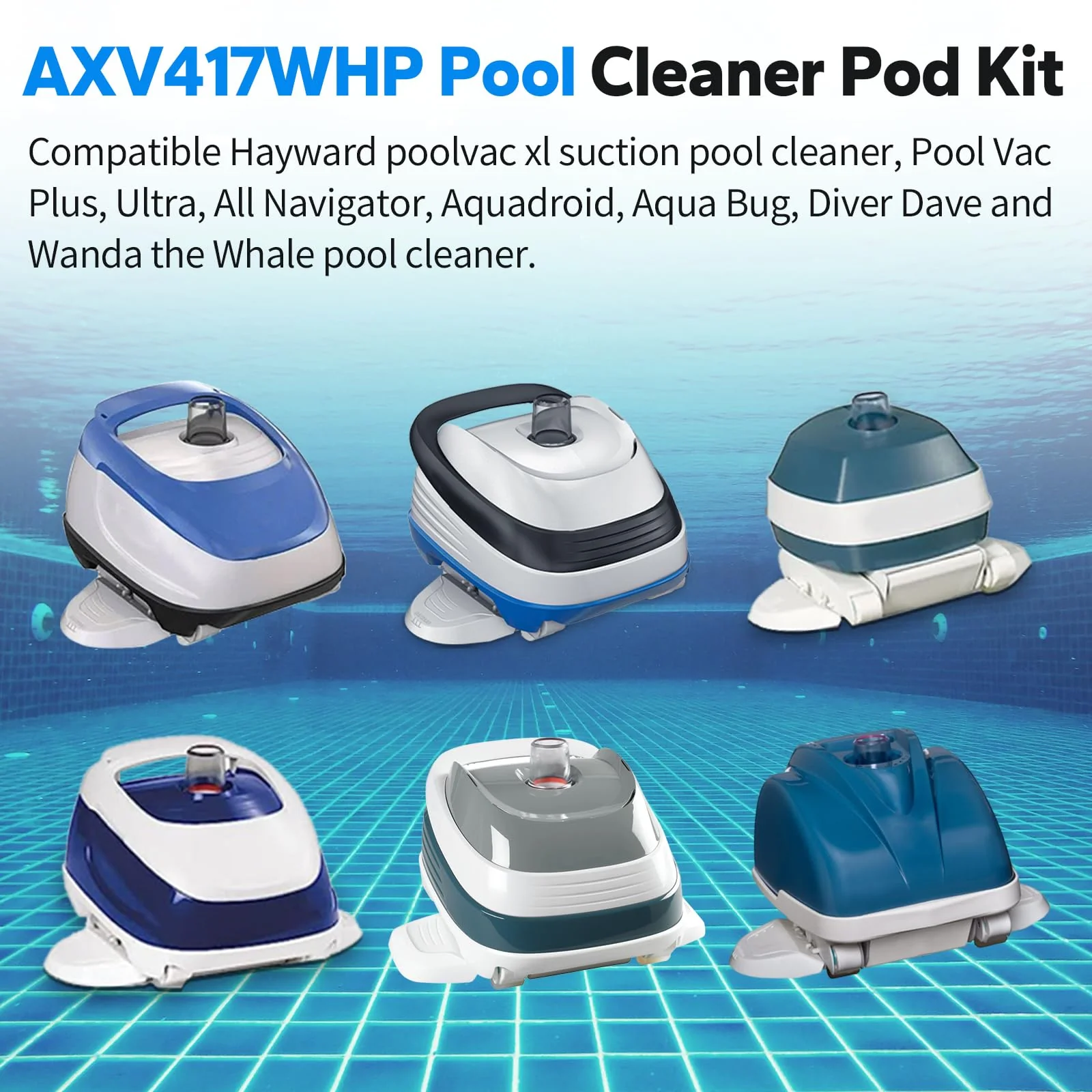 Dfnidy Pool Cleaner Pod Kit AXV417WHP for Hayward Pool Vacuum Part Replaces, and AXV621DAT Pool Vac A-Frame/Turbine Tune-Up Rebuild Kit, Compatible with Hayward Navigator Pool Vac Ultra Pool Cleaner - Image 7