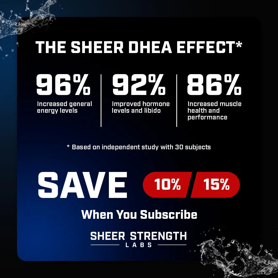 DHEA Supplement for Men DHEA 100mg - Pure DHEA Supplement for Men for Strength and Hormone Balance - DHEA for Women and Men - High Purity Enhanced Absorption 60 SV USA - Image 3