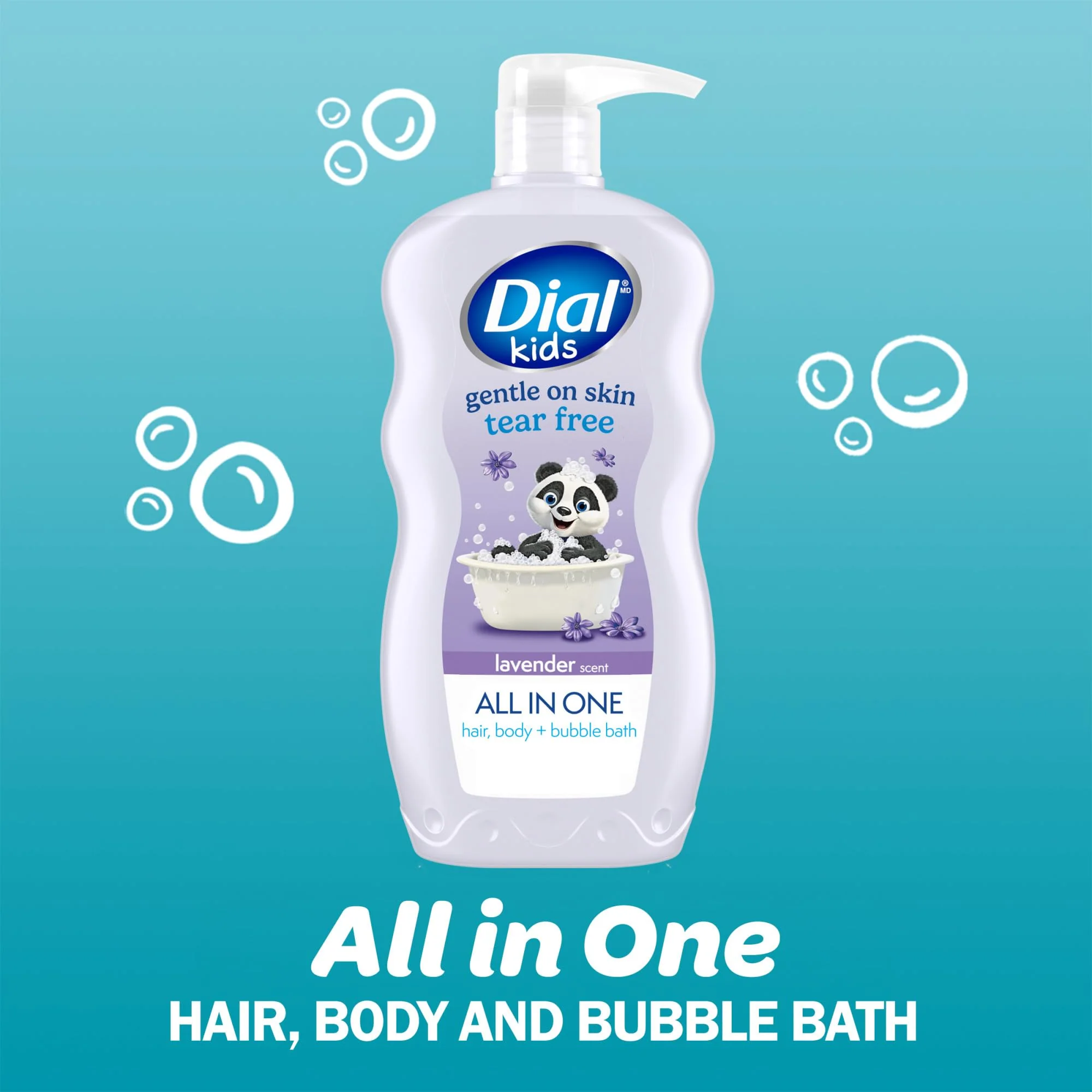Dial Kids 3-in-1 Body+Hair+Bubble Bath, Lavender Scent, 24 fl oz (Pack of 4) - Image 10