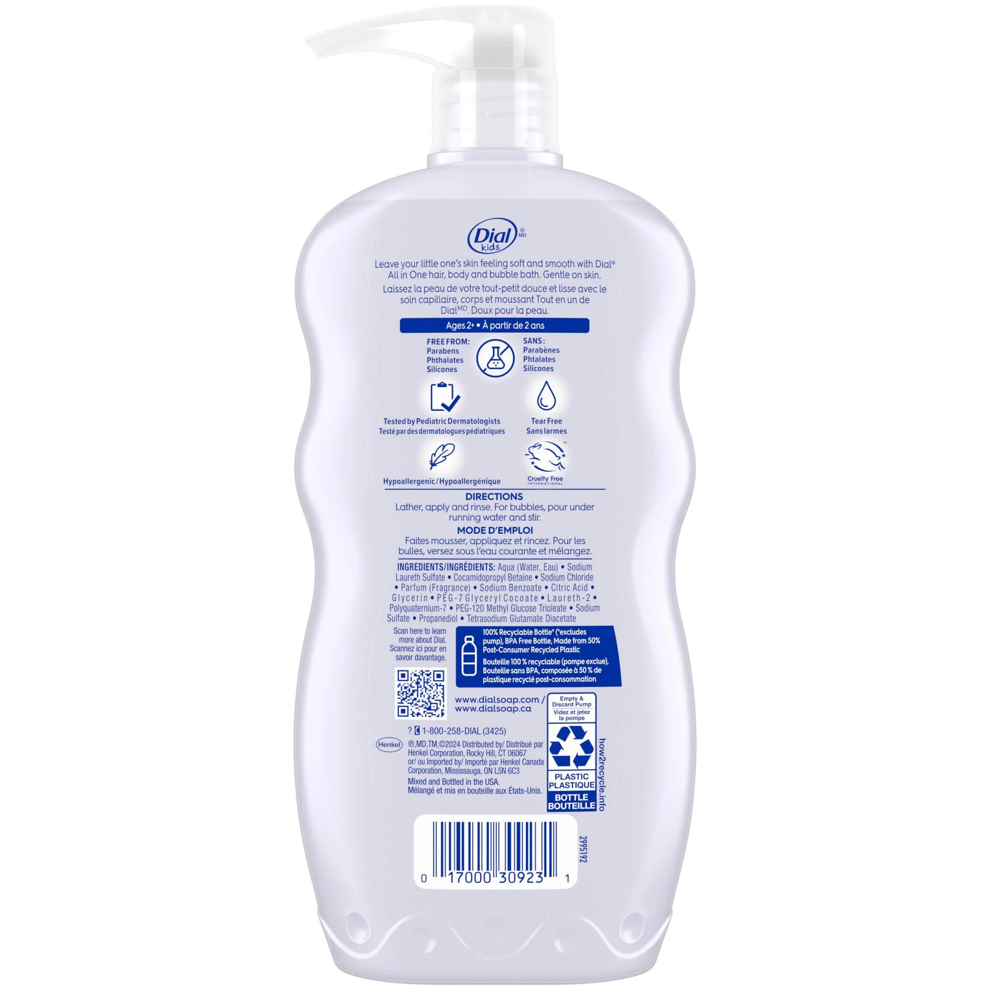 Dial Kids 3-in-1 Body+Hair+Bubble Bath, Lavender Scent, 24 fl oz (Pack of 4) - Image 6