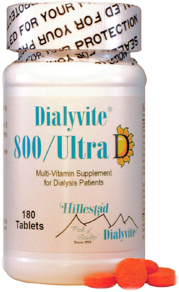Dialyvite 800 Ultra D Multi-Vitamin Supplement for Dialysis Patients - 180 Tablets (6 Month Supply) - Value Bottle - Image 8