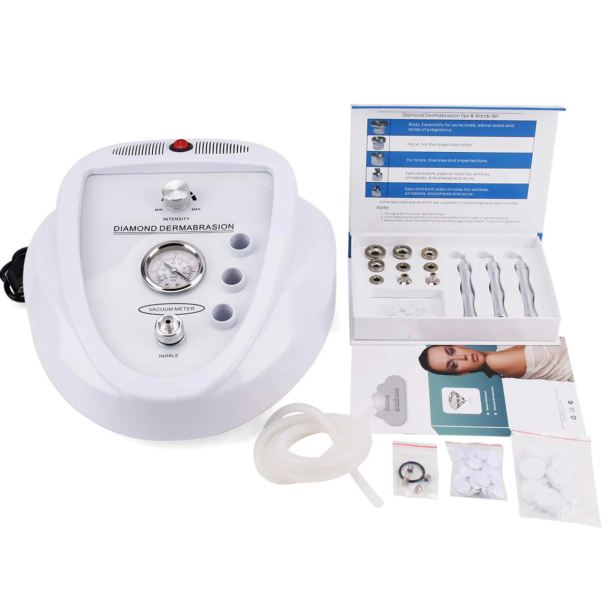 Diamond Microdermabrasion Machine, Yofuly 65-68cmHg Suction Power Professional Dermabrasion, Home Use Facial Skin Care Equipment - Image 3