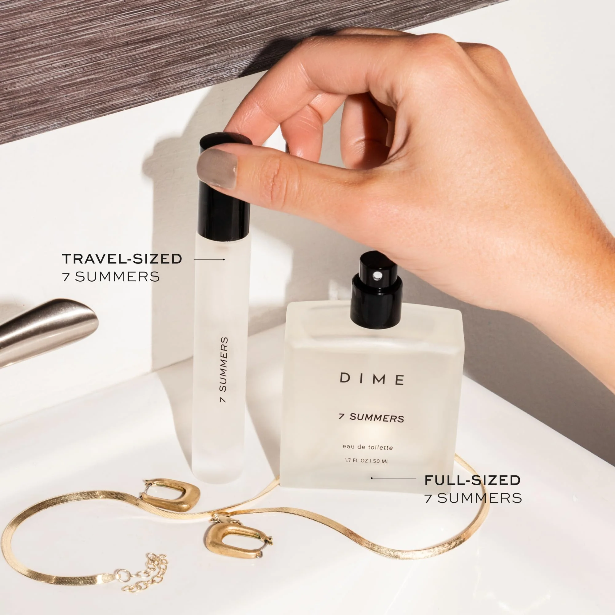 DIME Beauty 7 Summers Perfume Set ($87 Value) - Includes 50 ml + Travel Size 10 ml, Sweet Floral Scent, Clean Fragrance Eau de Toilette for Women, Hypoallergenic - Image 4