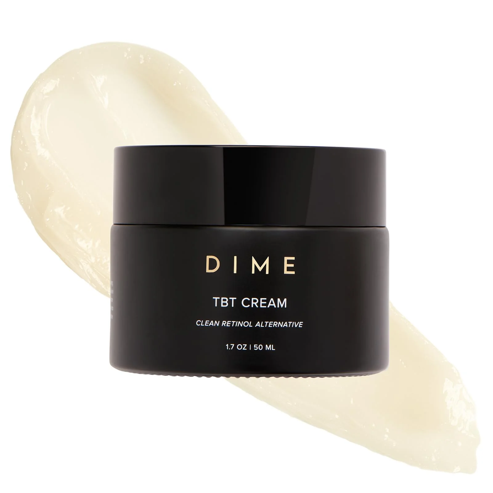 DIME Beauty TBT Cream - Gentle Antiwrinkle Cream for Women with Bakuchiol for Face Wrinkles - Anti-Aging Face Moisturizer and Forehead Wrinkle Cream for Smoother Younger Looking Skin 1.7 oz / 50ml