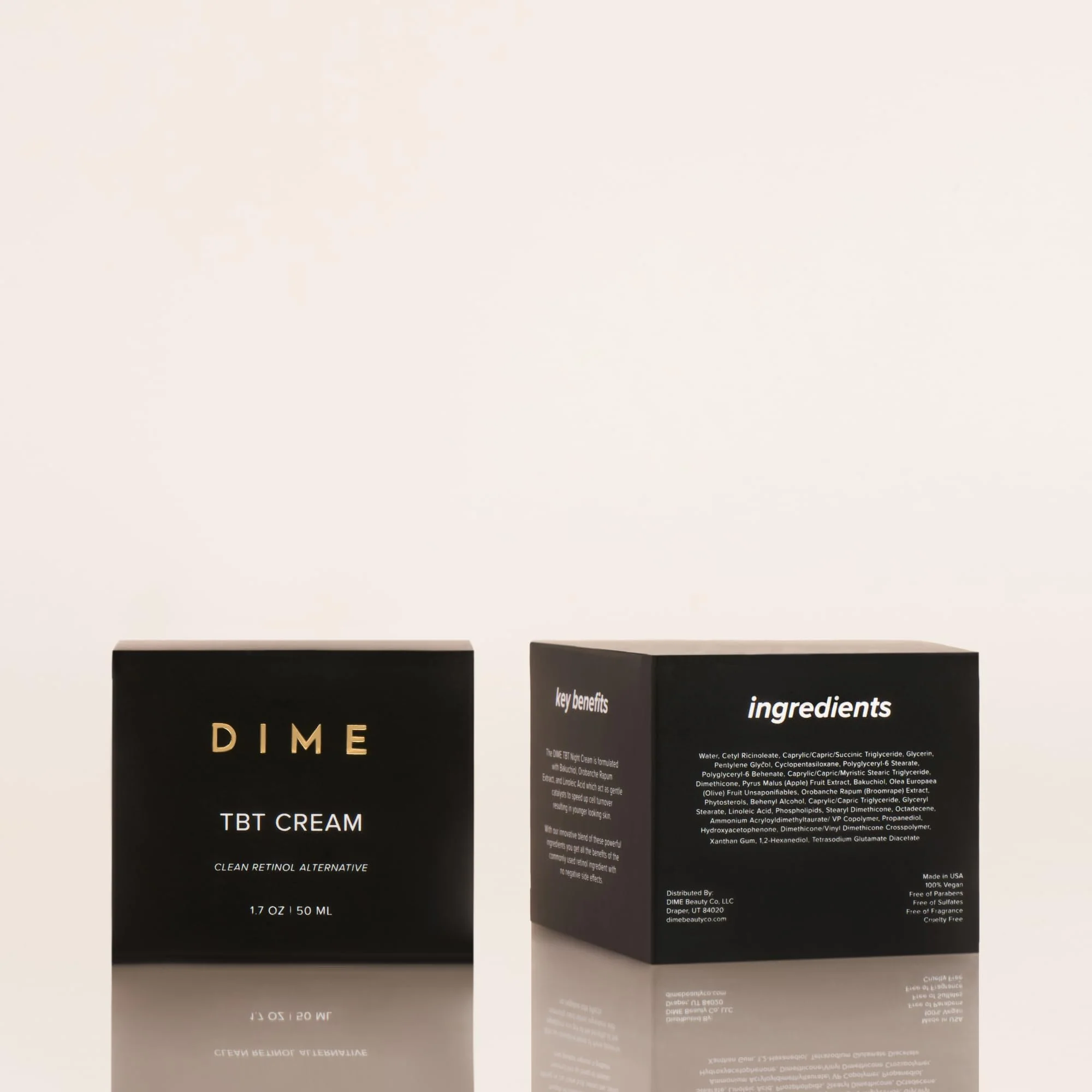 DIME Beauty TBT Cream - Gentle Antiwrinkle Cream for Women with Bakuchiol for Face Wrinkles - Anti-Aging Face Moisturizer and Forehead Wrinkle Cream for Smoother Younger Looking Skin 1.7 oz / 50ml - Image 2