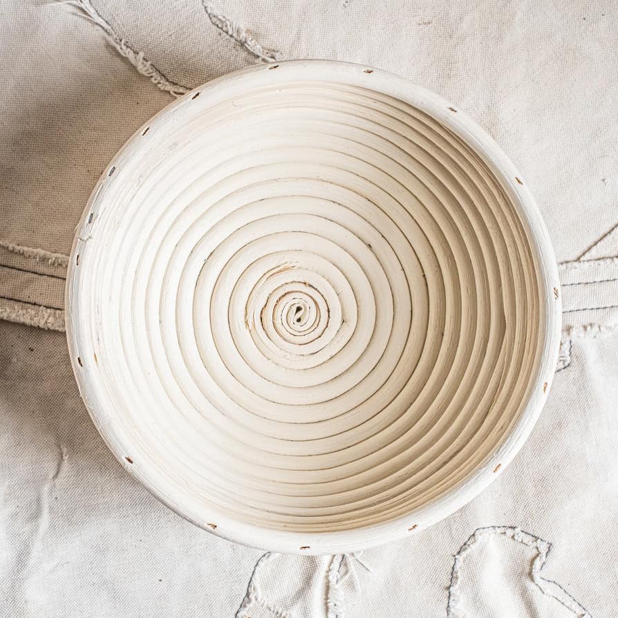 Dimpola Banneton Bread Proofing Basket Banneton Basket Set Sourdough Proofing Basket Round Proofing Bowls Handmade Rattan Baskets and Liners (2 Round 9 inch Baking Set) - Image 7