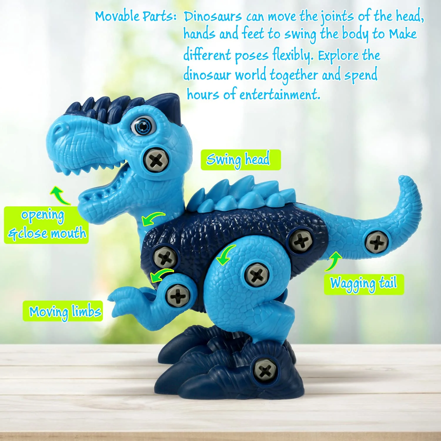Dinosaur STEM Toys for Kids 3-5, Take Apart Dinosaur Toys with Electric Drill, Educational Building Toy & Construction Set, DIY Christmas Birthday Gifts for 3 4 5 6 7 8 Years Old Boys and Girls - Image 5