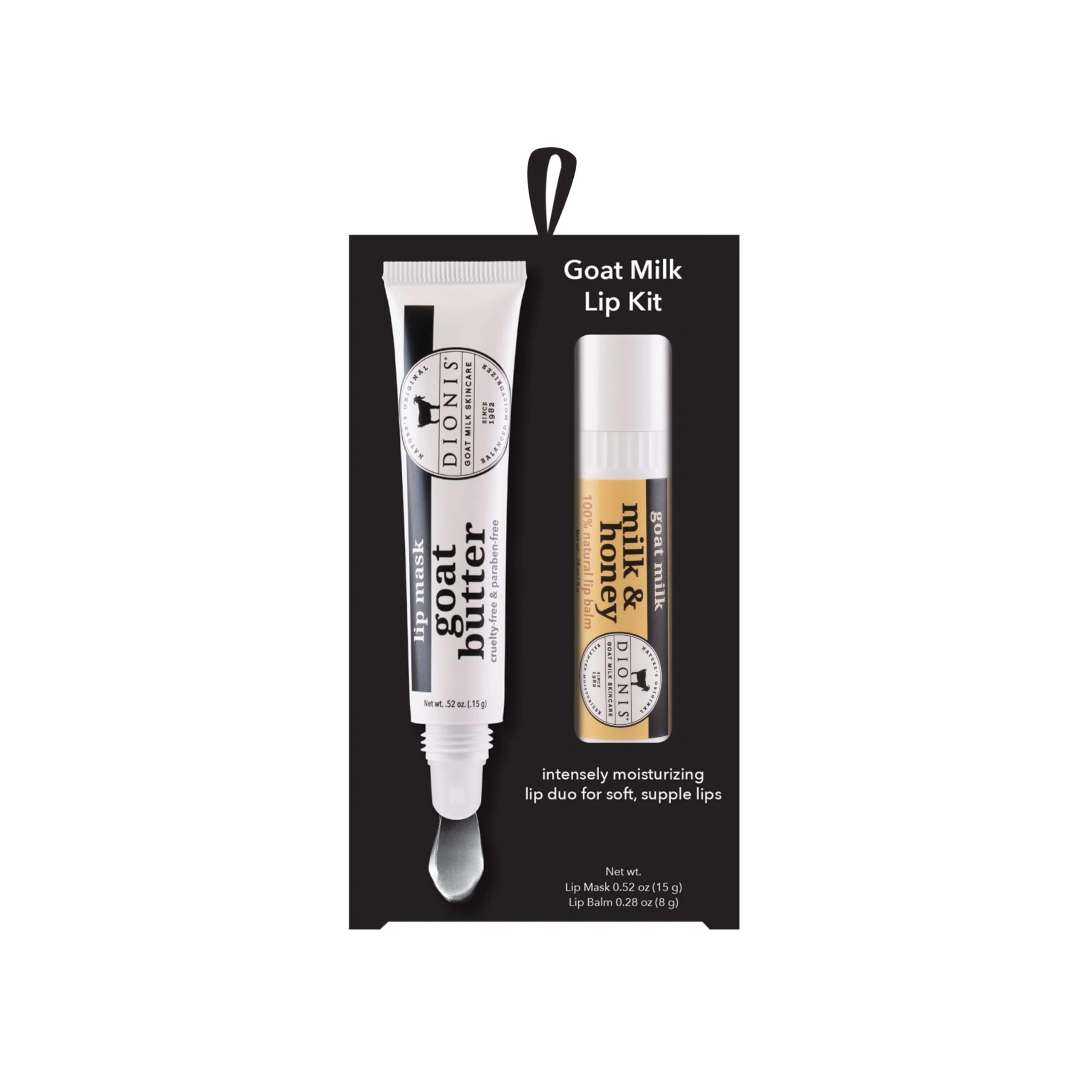 Dionis Goat Butter Overnight Lip Mask & Milk & Honey Lip Balm Set (Pack of 2)