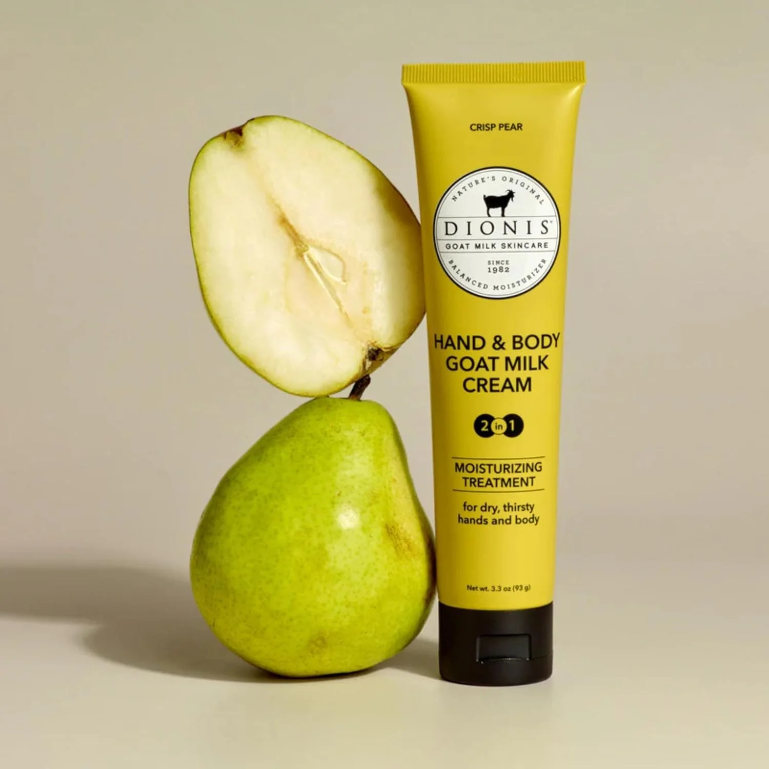 Dionis Goat Milk Crisp Pear Hand & Body Cream and Body Lotion Limited Edition Gift Bundle (Pack of 2) - Image 5