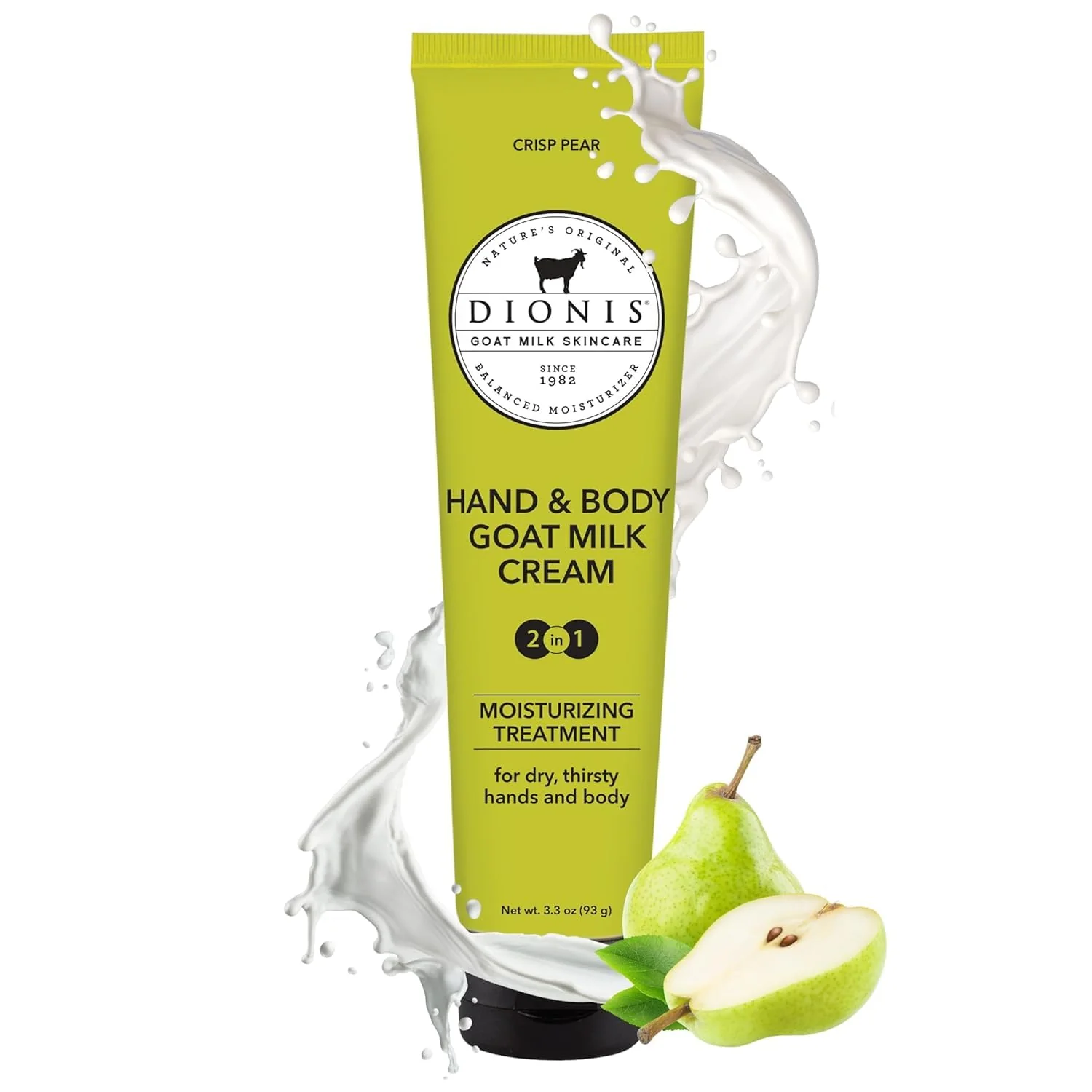 Dionis Goat Milk Crisp Pear Hand & Body Cream and Body Lotion Limited Edition Gift Bundle (Pack of 2) - Image 7