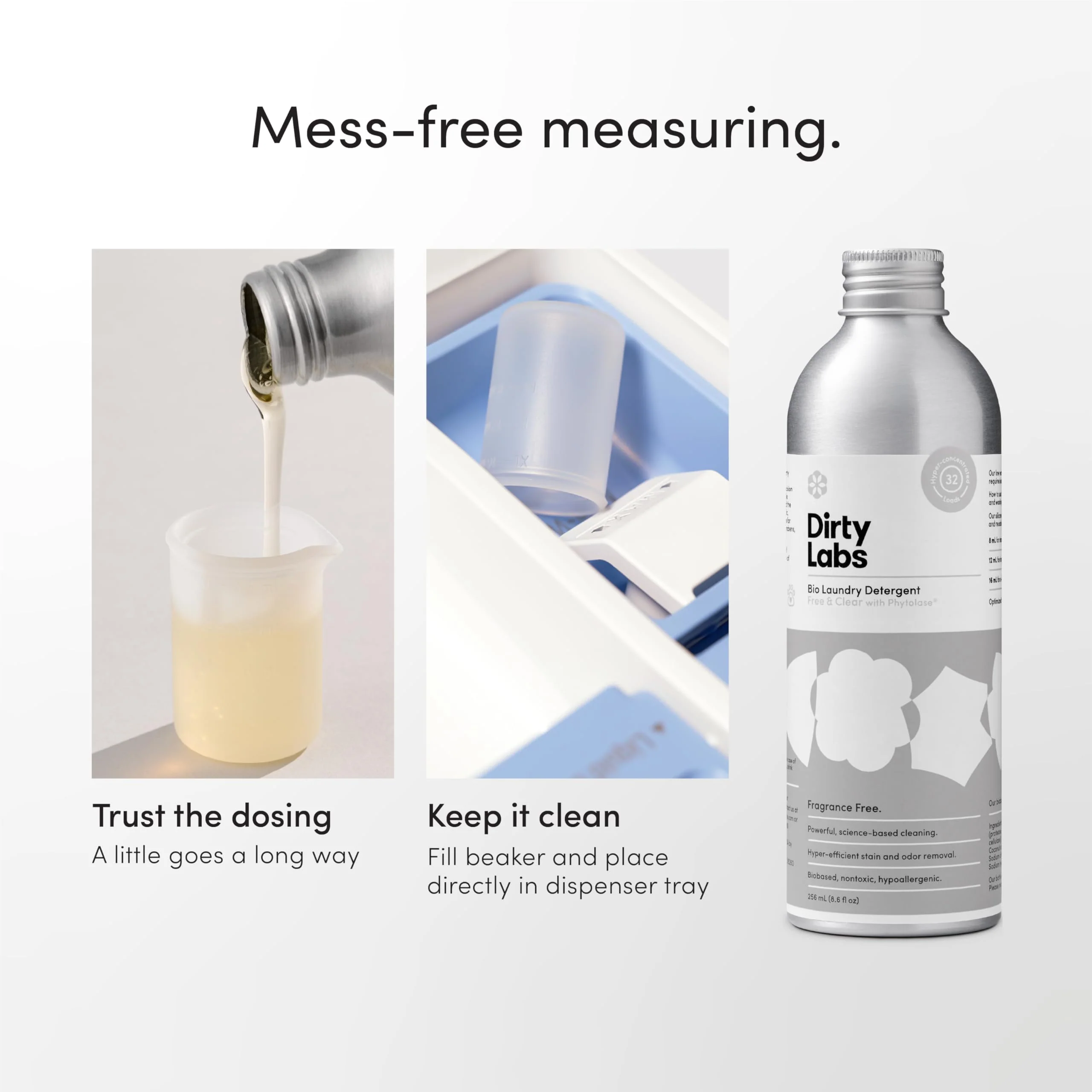 Dirty Labs | Scent Free | Bio-Liquid Laundry Detergent | 75 Loads (20 fl oz) | Hyper-Concentrated | High Efficiency & Standard Machine Washing | Nontoxic, Biodegradable | Stain & Odor Removal - Image 7