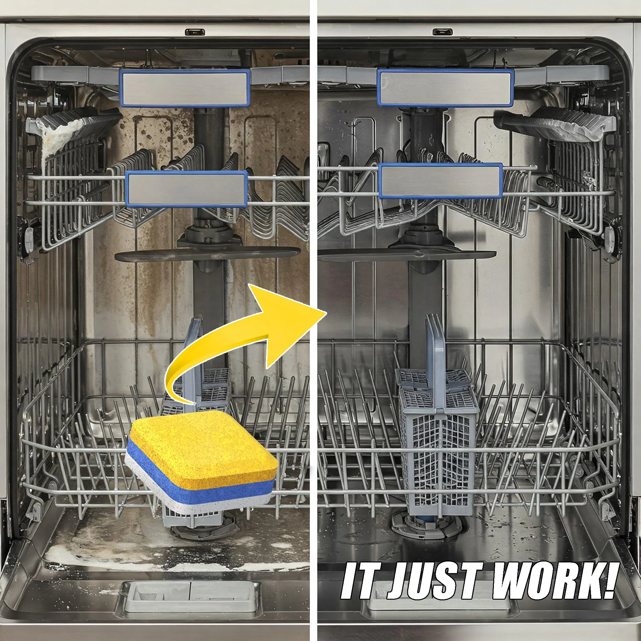Dishwasher Cleaner Deodorizer Descaler Tablets - 28 Tabs - 1 Plus Year Supply - Extra Scented Deep Cleaning Sanitizer Pods - Remove Hard Water - Contain Citric Acid Heavy Duty Septic Safe - Lemon - Image 8