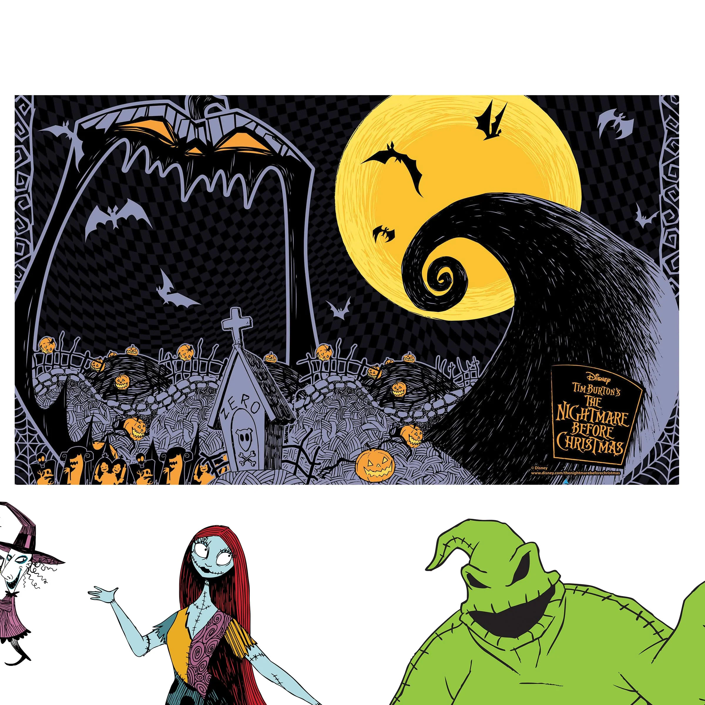 Disney Nightmare Before Christmas Treat Your Trunk Kit, Official Disney Trunk or Treat Car Decoration Set - Image 6