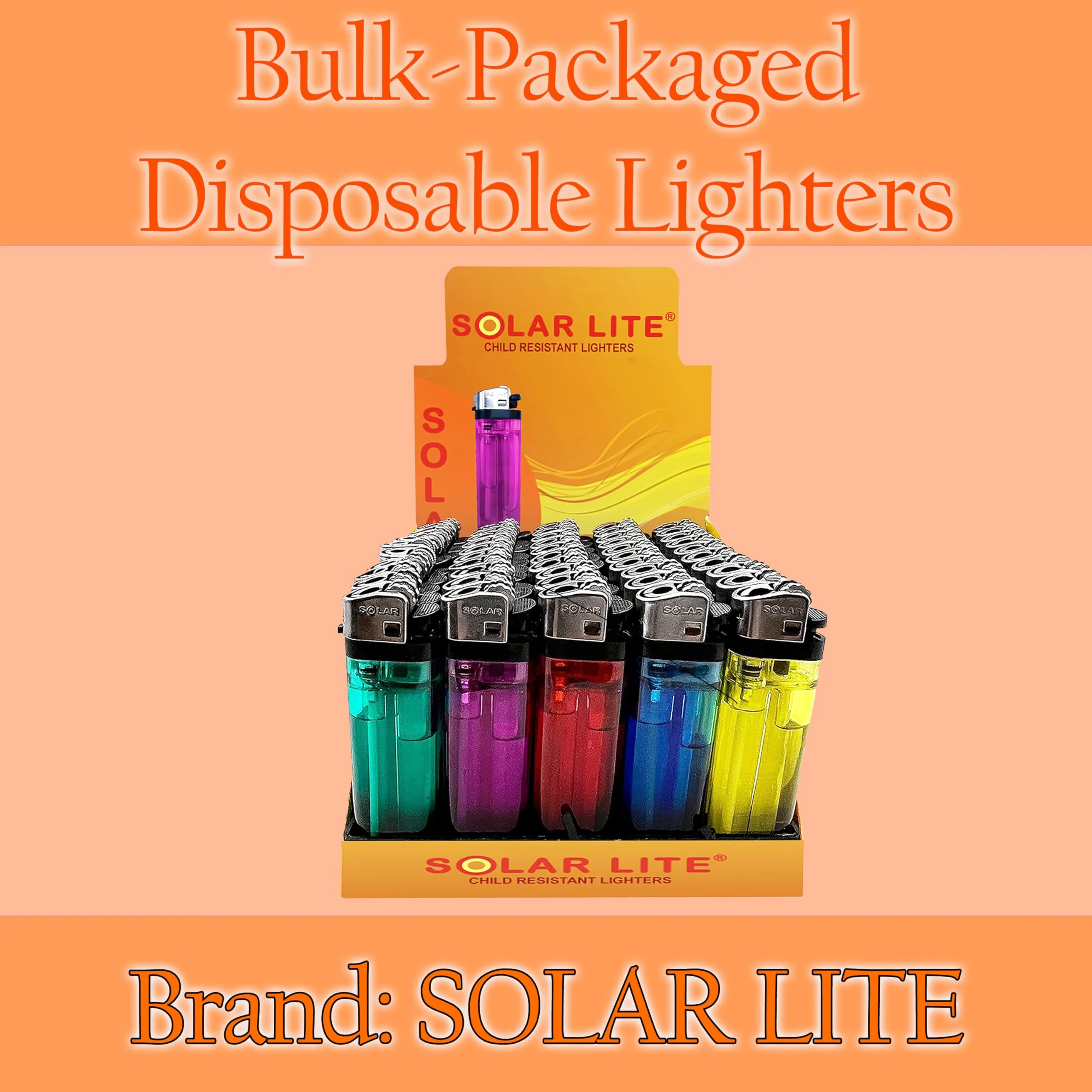 Disposable Lighters (Pack of 1000) | Solar Lite® - Image 3