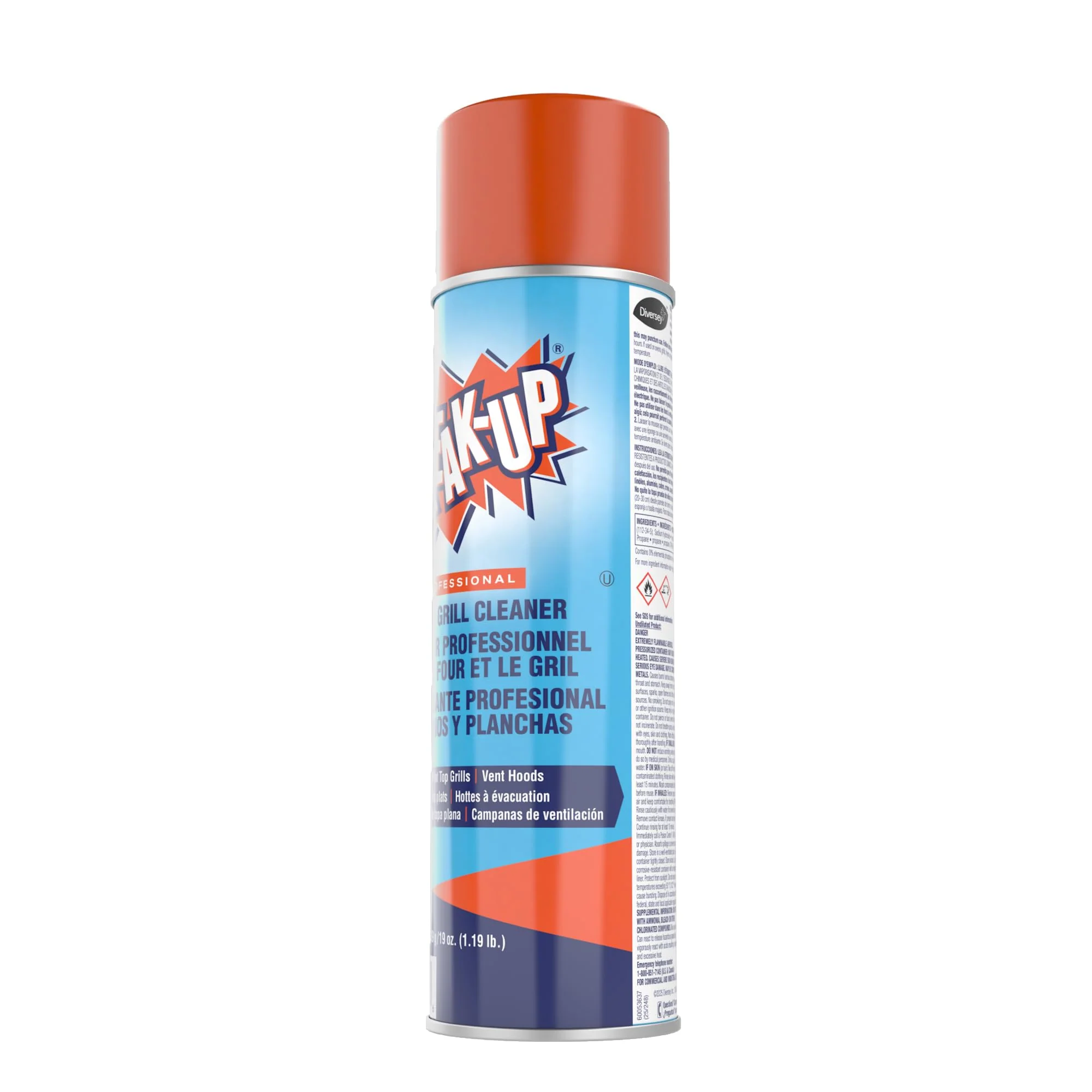 Diversey CBD991206 Break Up Professional Oven & Grill Cleaner, Heavy Duty Spray Removes Baked on Grease, Aerosol, 19-Ounce (Pack of 6) - Image 8
