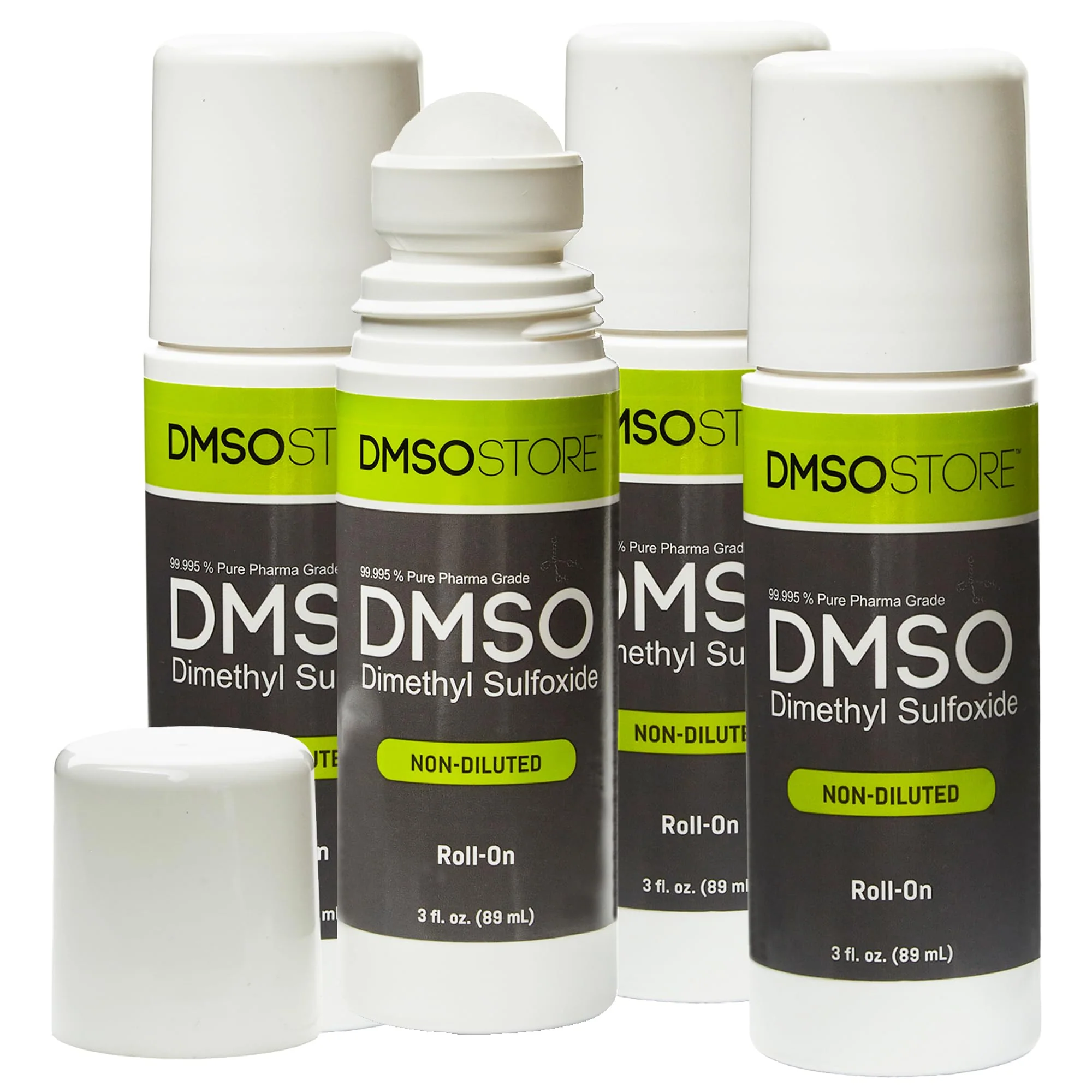 DMSO 3 oz. Roll on 4 Bottle Special Non-diluted 99.995% Low odor Pharma grade Liquid in a BPA Free Container - Image 2
