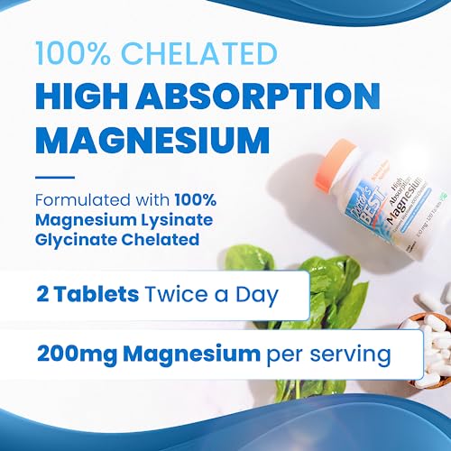 Doctor's Best High Absorption Magnesium Glycinate Lysinate, 100% Chelated, Non-GMO, Vegan, Gluten & Soy Free, 100 mg, 240 Count - Image 6