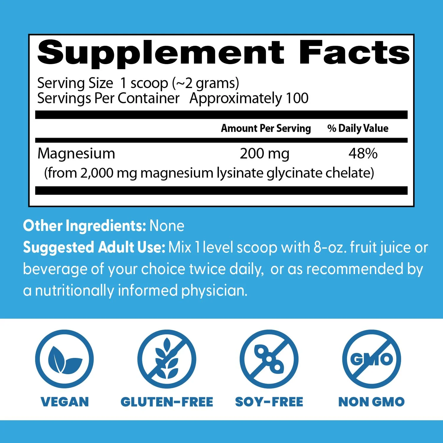 Doctor's Best High Absorption Magnesium Powder,White, 100% Chelated TRACCS, Not Buffered, Headaches, Sleep, Energy. Non-GMO, Vegan, Gluten Free, 200G, 7.1 Ounce (Pack of 1) - Image 4