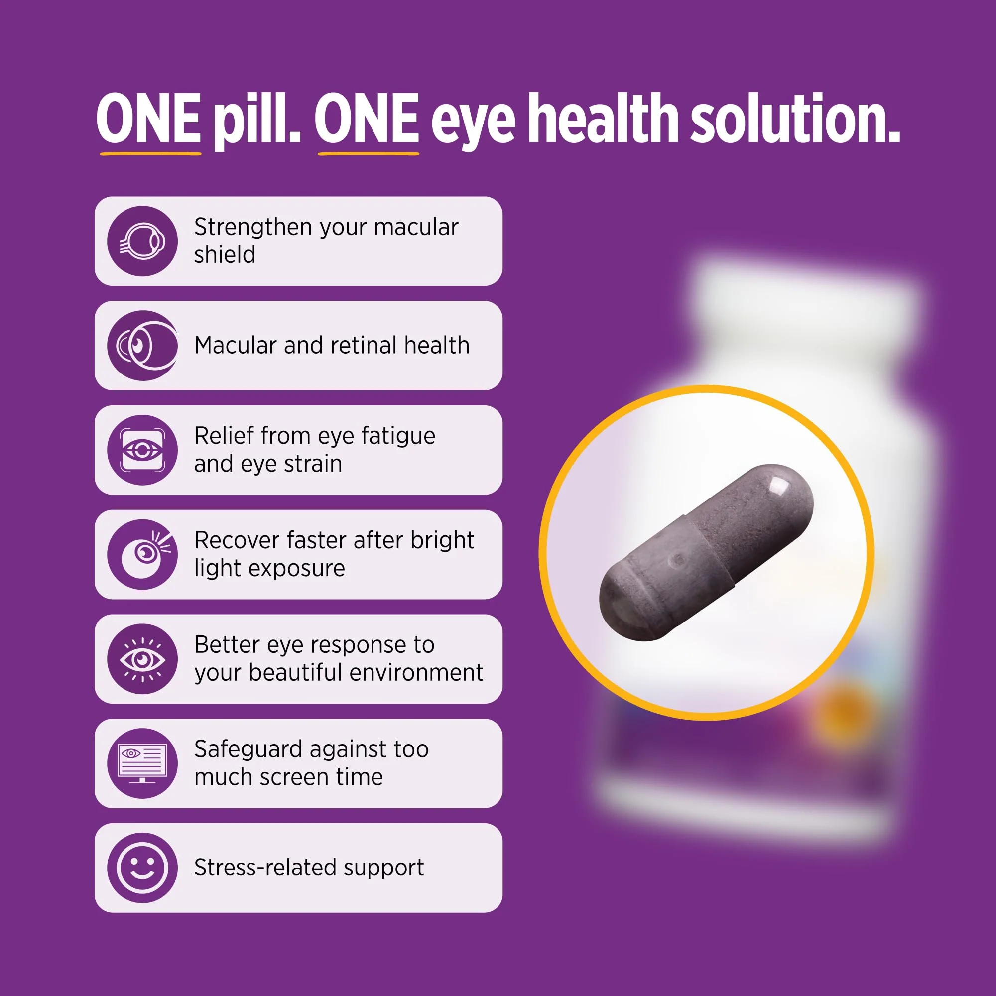 DOCTORS' PREFERRED Clinical-Grade OcuGold Eye Vitamins with Lutein and Zeaxanthin for Macula & Retina Health, Digital Eye Strain, Eye Fatigue and Visual Performance - 30 Vegan Capsules - Image 6