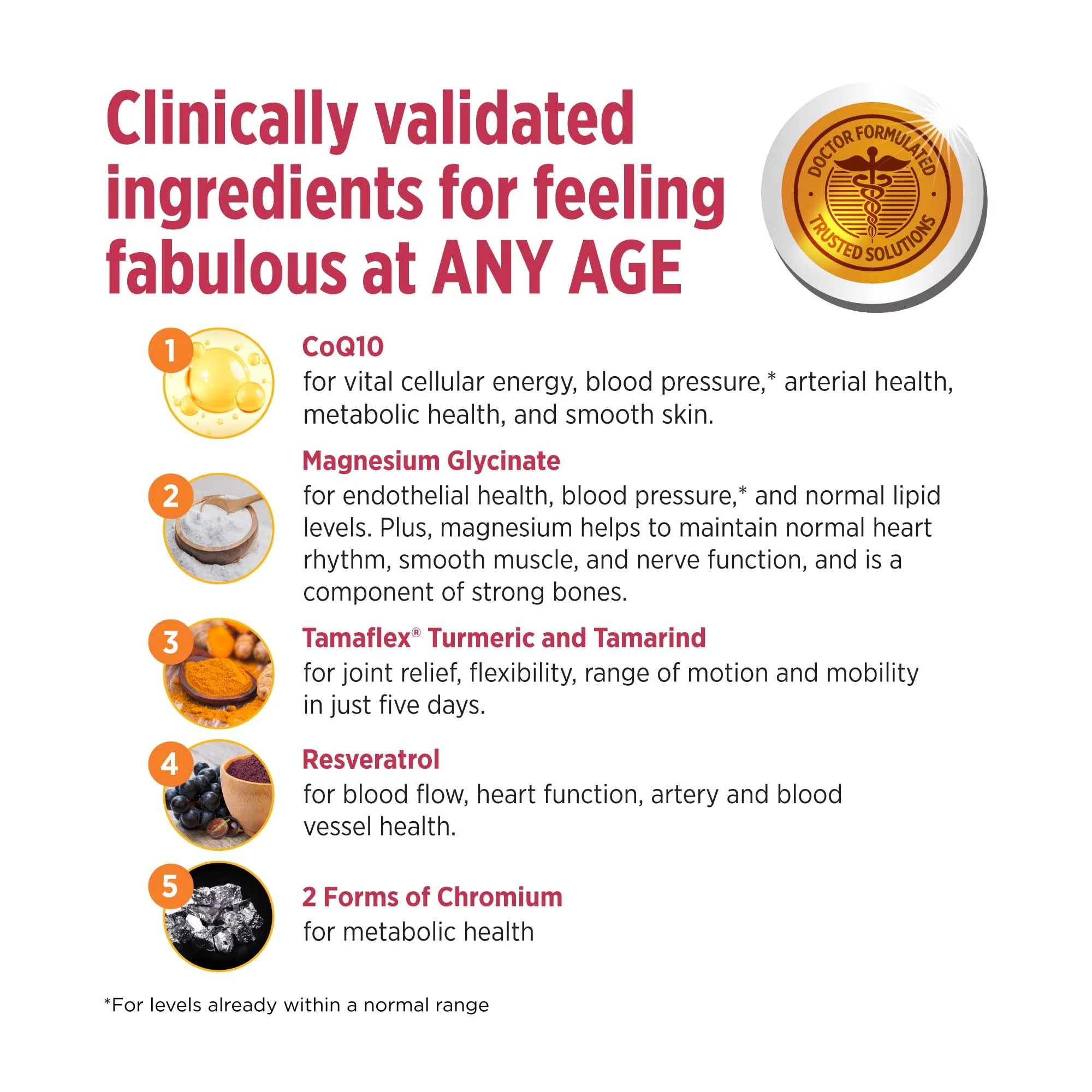 DOCTORS' PREFERRED Daily5 Multivitamin for Women and Men, Clinically Validated Ingredients, Heart, Joints, Circulation, 90 Vegan Capsules - Image 3