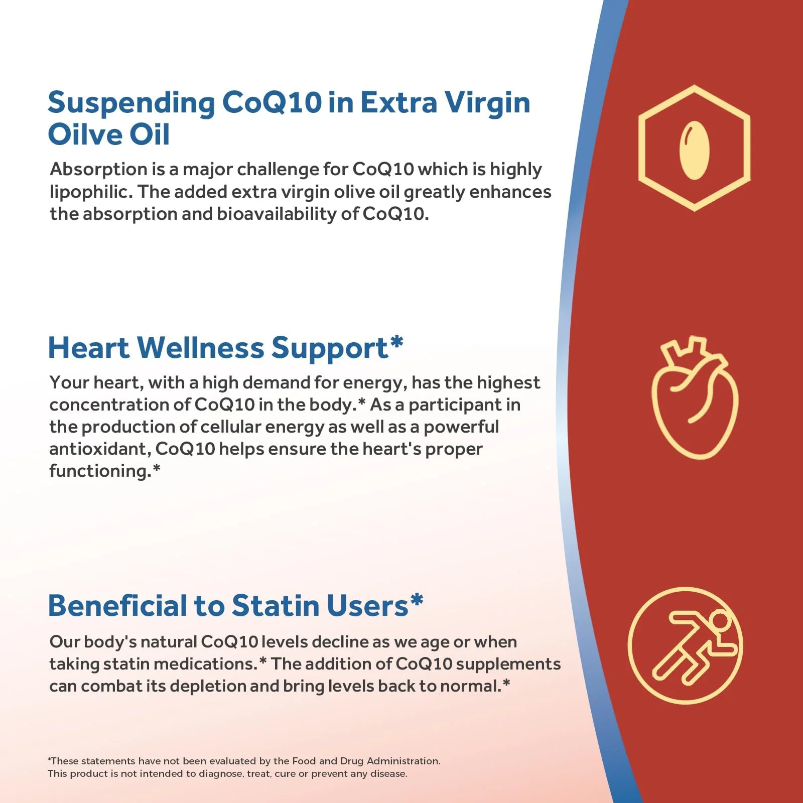 Doctor's Recipes CoQ10 200mg Per Serving, High Absorption Coenzyme Q10 Supplement with Olive Oil, Heart & Vascular Health, Energy Production & Antioxidant Support, 2 Month Supply, 120 Softgels - Image 5