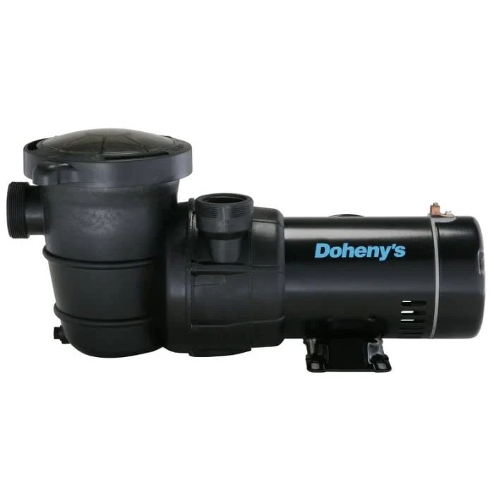 Doheny's 1 HP Above Ground Swimming Pool Pump | 115V, 75 GPM (0.9 THP) | Stainless Steel Shaft, Reinforced Thermoplastic, Low-Noise, High-Efficiency | 1.5" Internal & 2.5" External Threading