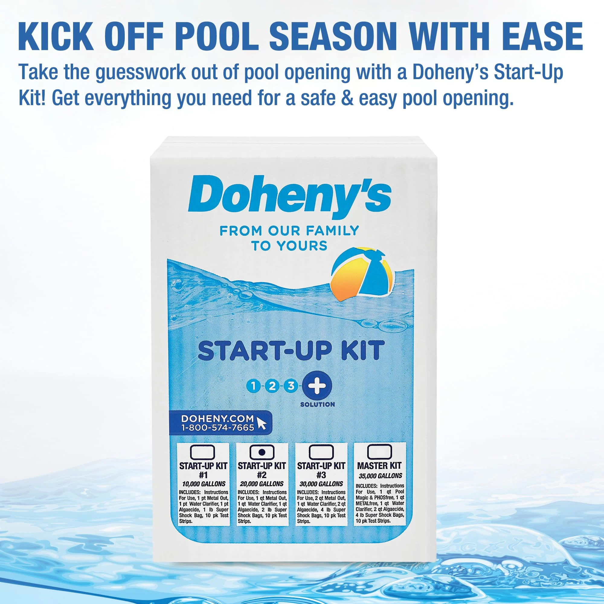 Doheny's Ultimate Pool Opening Start-Up Kit | Includes Metal Out, Algae Control, Clarifier & Super Shock | Prevents Stains, Rust & Scale | Free 10-Pack Test Strips | Pro-Grade Pool Chemicals - Image 7