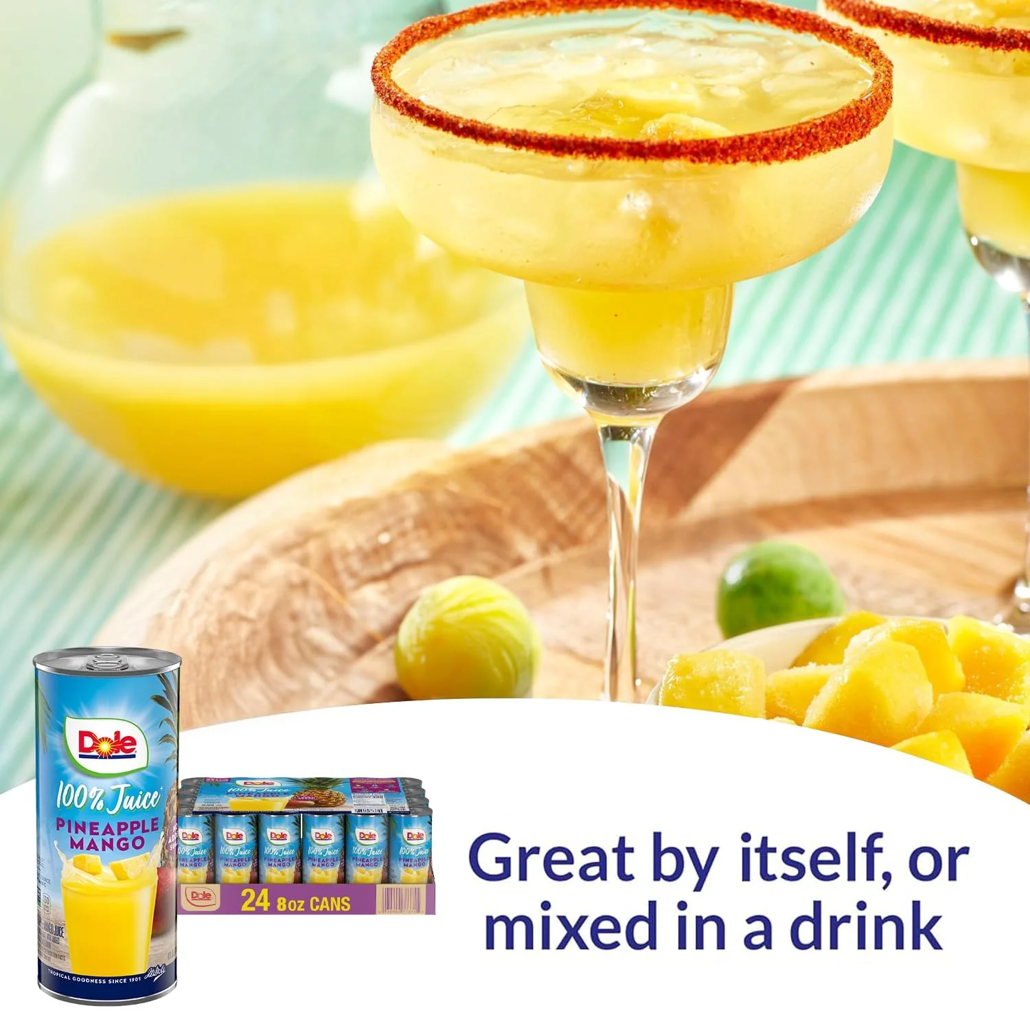 Dole 100% Pineapple Mango Juice, No Added Sugar, Excellent Source of Vitamin C, 100% Fruit Juice, Packaging May Vary, 8.0 Fl Oz (Pack of 24) - Image 5