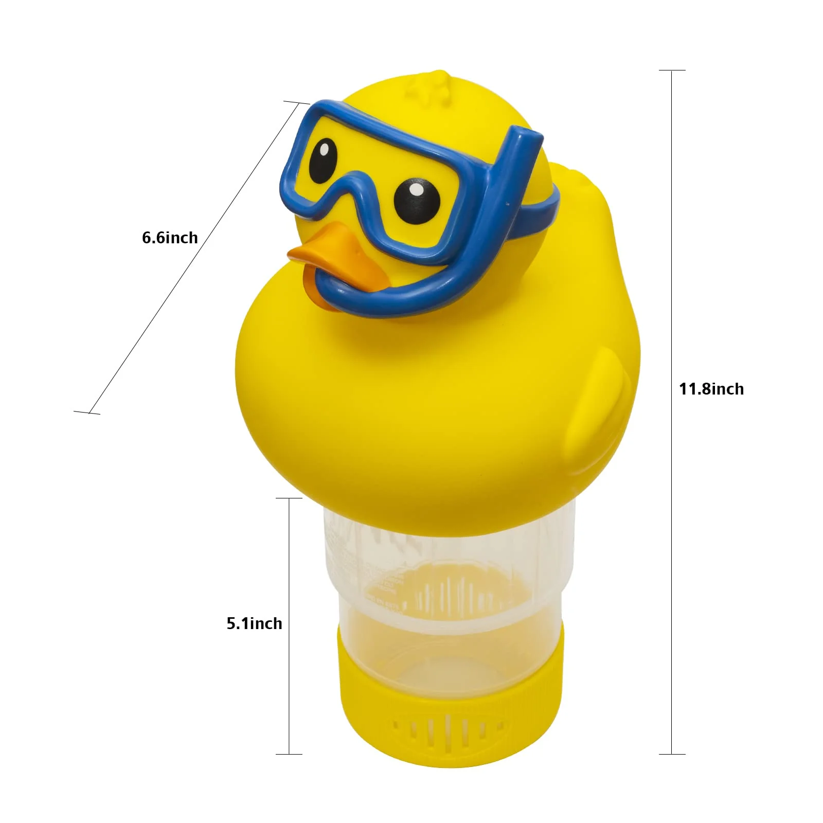 Doli Yearning Premium Floating Pool Chlorine Floater, Chlorine Dispenser for Chemical Tablets Fits 1" and 3" Tabs Bromine Holder (Duck)… - Image 4