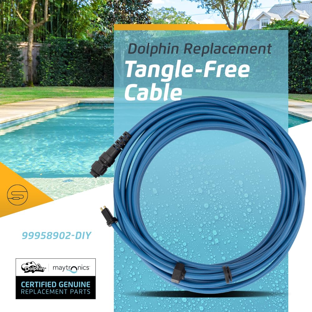 Dolphin Genuine Replacement Part — Durable 40 FT Blue Cable for Agile Robot Movement — 99958902-DYI - Image 5