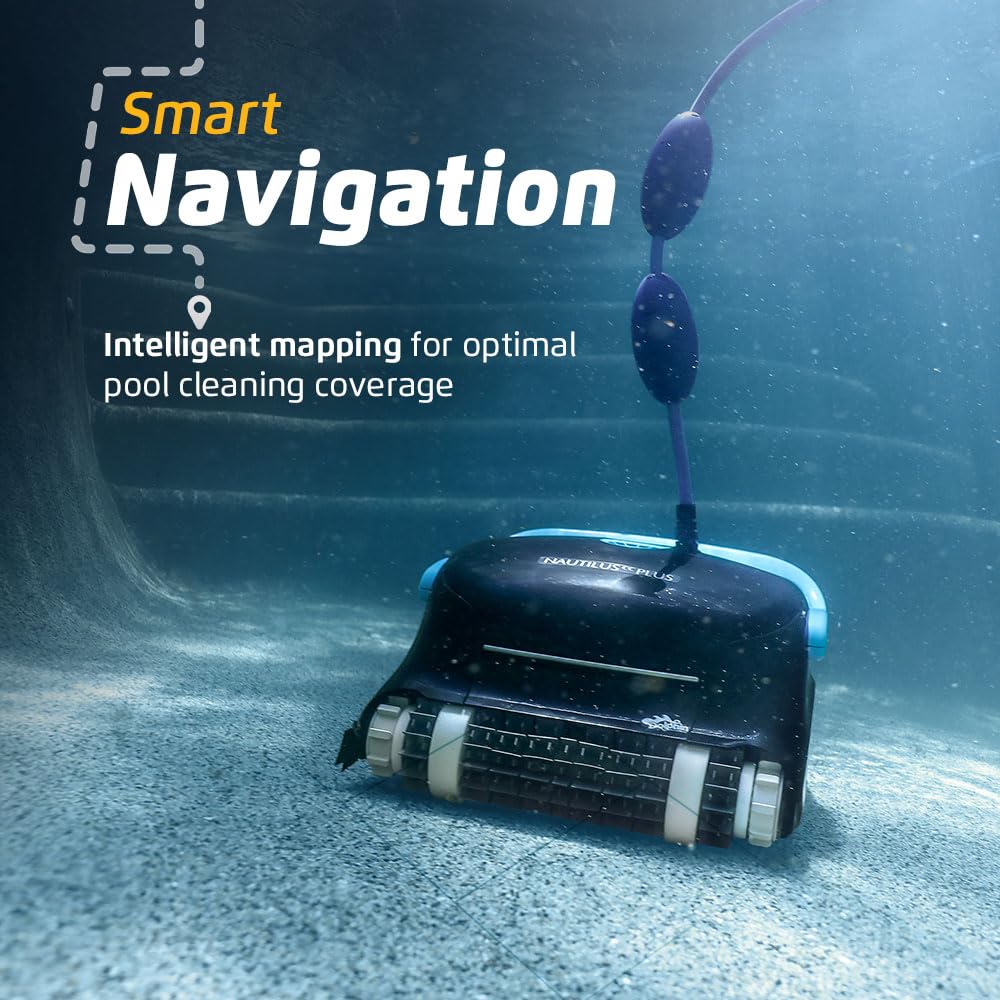 Dolphin Nautilus CC Plus Robotic Pool Vacuum Cleaner with Wi-Fi Control — Included Universal Caddy for No-Hassle Storage — Ideal for Above/In-Ground Pools up to 50 FT in Length - Image 4
