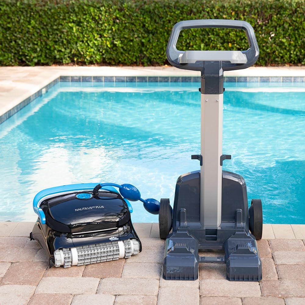 Dolphin Nautilus CC Plus Robotic Pool Vacuum Cleaner with Wi-Fi Control — Included Universal Caddy for No-Hassle Storage — Ideal for Above/In-Ground Pools up to 50 FT in Length - Image 8
