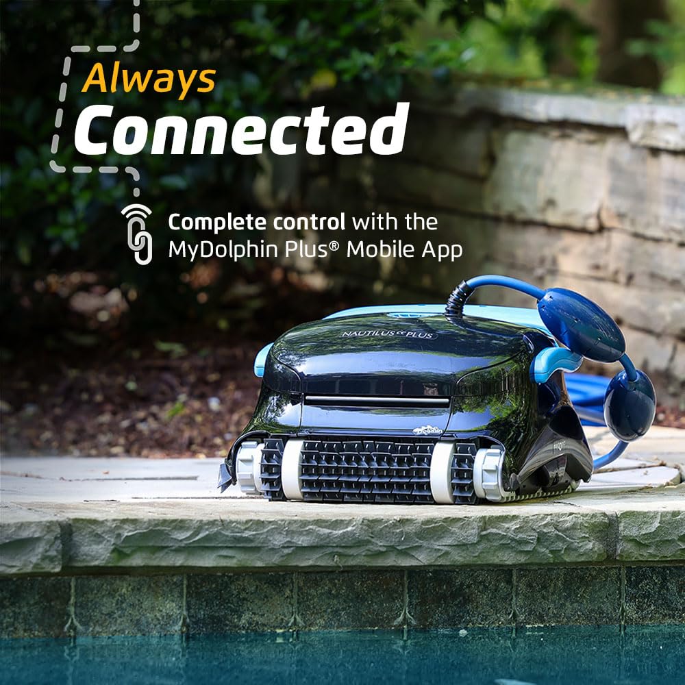 Dolphin Nautilus CC Plus Wi-Fi Automatic Robotic Pool Vacuum Cleaner, Includes Caddy and Classic Cover for Storage and Protection, Ideal for In-Ground Pools up to 50 FT - Image 9