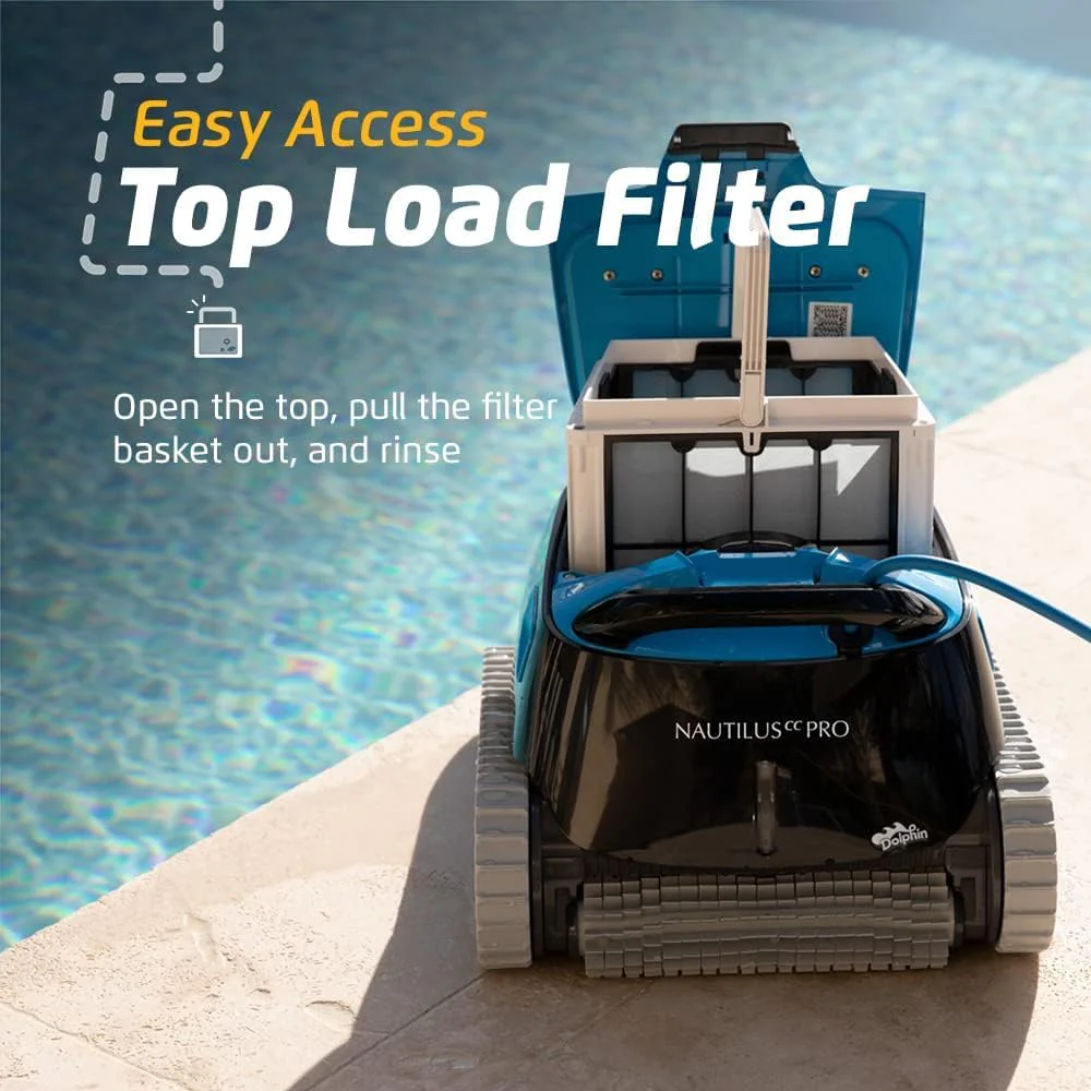 Dolphin Nautilus CC Pro Wi-Fi Automatic Robotic Pool Vacuum Cleaner, Wall Climbing, Waterline Scrubber Brush, Ideal for In-Ground Pools up to 50 FT in Length - Image 6