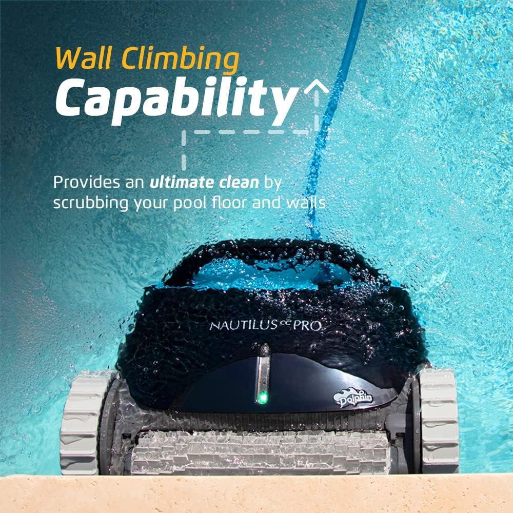 Dolphin Nautilus CC Pro Wi-Fi Automatic Robotic Pool Vacuum Cleaner, Wall Climbing, Waterline Scrubber Brush, Ideal for In-Ground Pools up to 50 FT in Length - Image 9