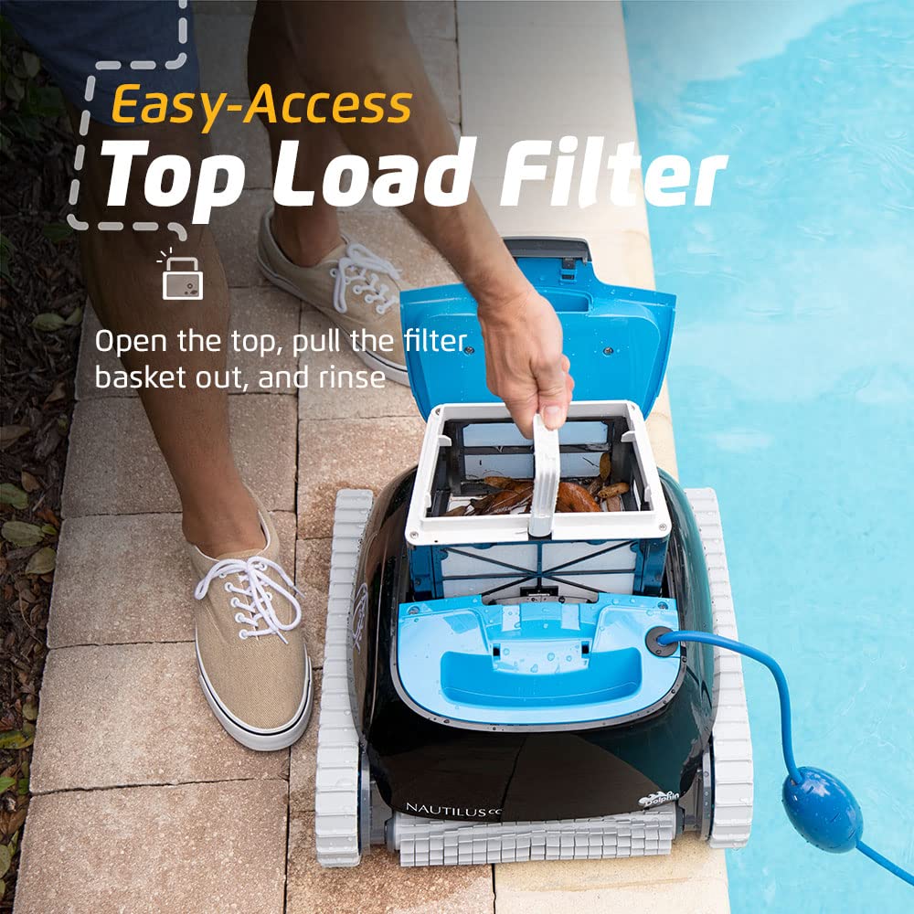 Dolphin Nautilus CC Robotic Pool Vacuum Cleaner up to 33 FT - Premium Bundle with Caddy and Cover - Image 4