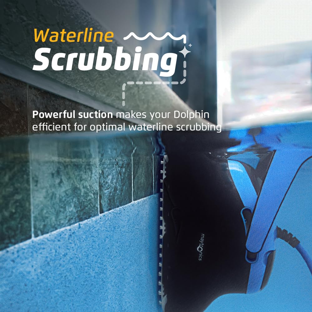 Dolphin Nautilus CC Supreme Wi-Fi Automatic Robotic Pool Vacuum Cleaner, Dual Drive, Waterline Scrubber Brush, Top Load Filter, Ideal for In-Ground Pools up to 50 FT - Image 7
