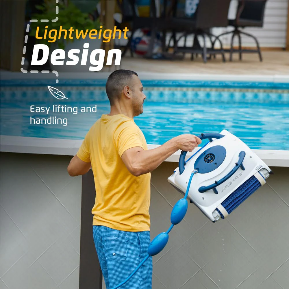Dolphin Nautilus Pool-Up Robotic Pool Vacuum Cleaner up to 26 FT - Wall Climbing with Scrubber Brush - Image 3