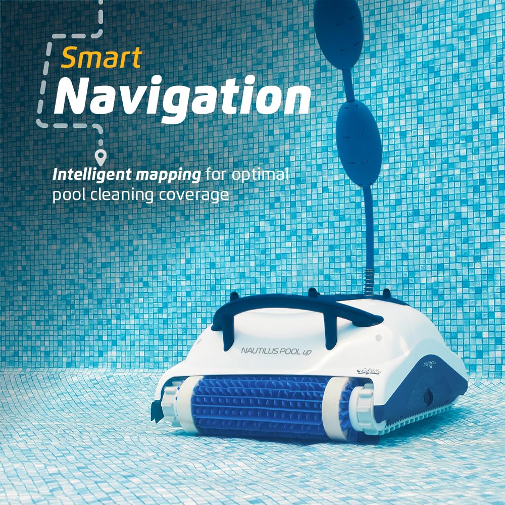 Dolphin Nautilus Pool-Up Robotic Pool Vacuum Cleaner up to 26 FT - Wall Climbing with Scrubber Brush - Image 4