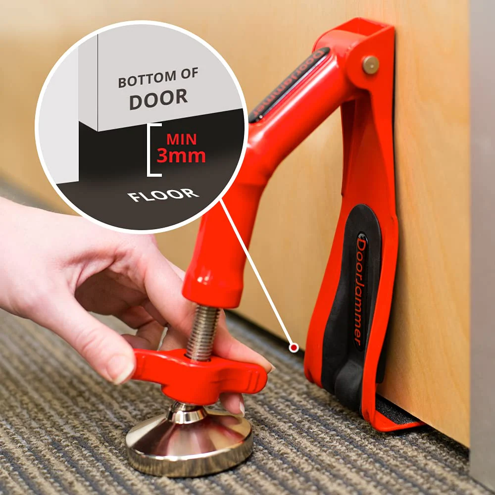 DoorJammer Portable Door Lock Brace for Home Security and Personal Protection (DJ4LD – Lockdown (XL Edition)) - Image 5