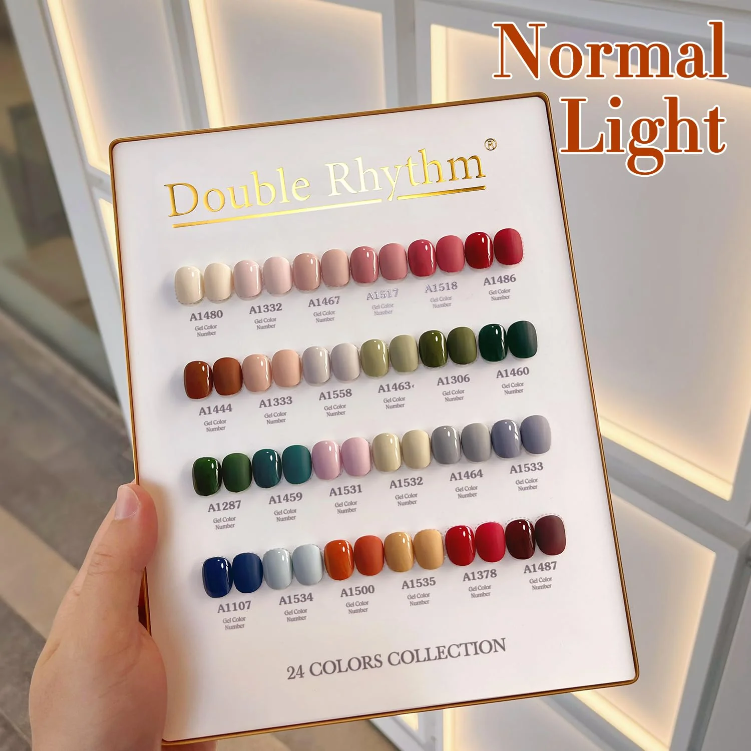 Double Rhythm 28Pcs 0.5Oz Gel Nail Polish Set Same Color Same Bottle Soak Off Gel Polish Kit Nail Art Manicure Salon DIY at Home for Women (Burgundy Green Collection-T24-1) - Image 4
