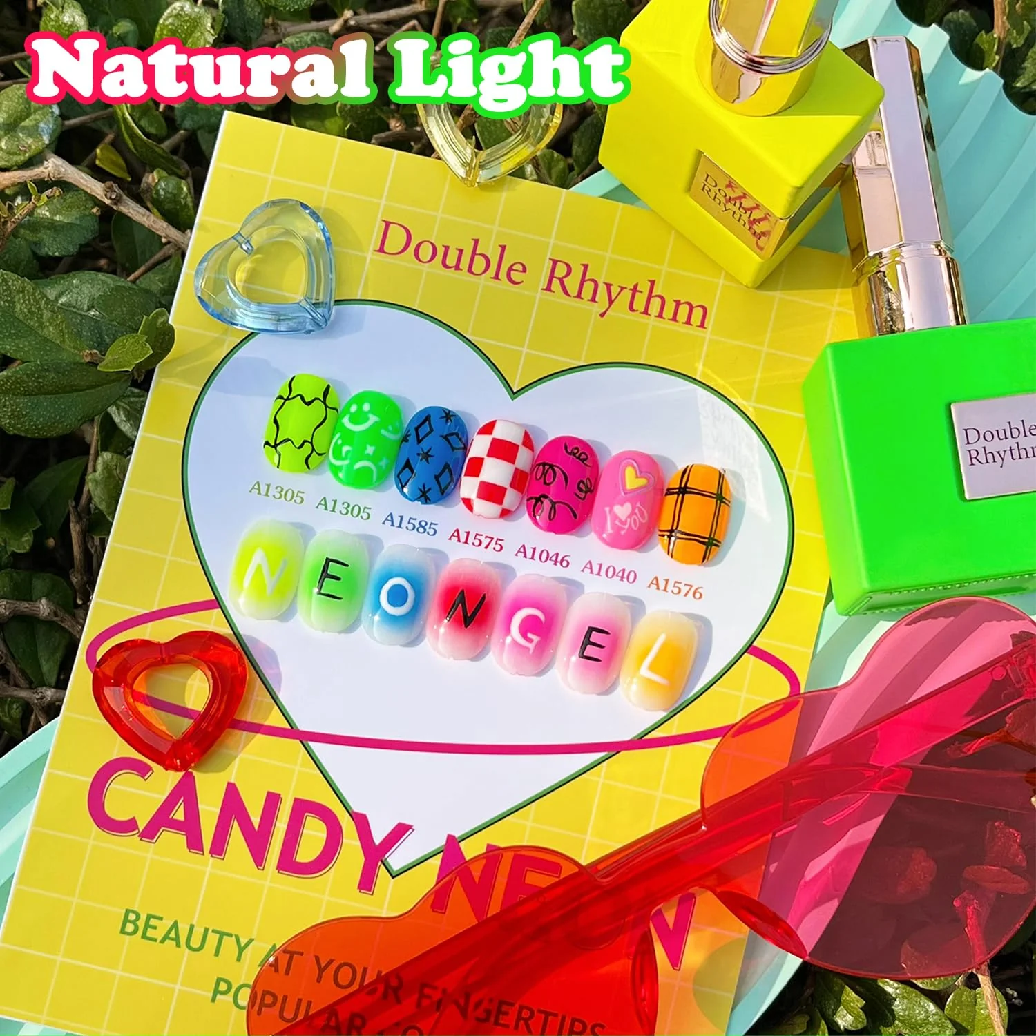 Double Rhythm 28Pcs 0.5Oz Gel Nail Polish Set Same Color Same Bottle Soak Off Gel Polish Kit Nail Art Manicure Salon DIY at Home for Women (Candy Neon Collection-T24-6) - Image 5