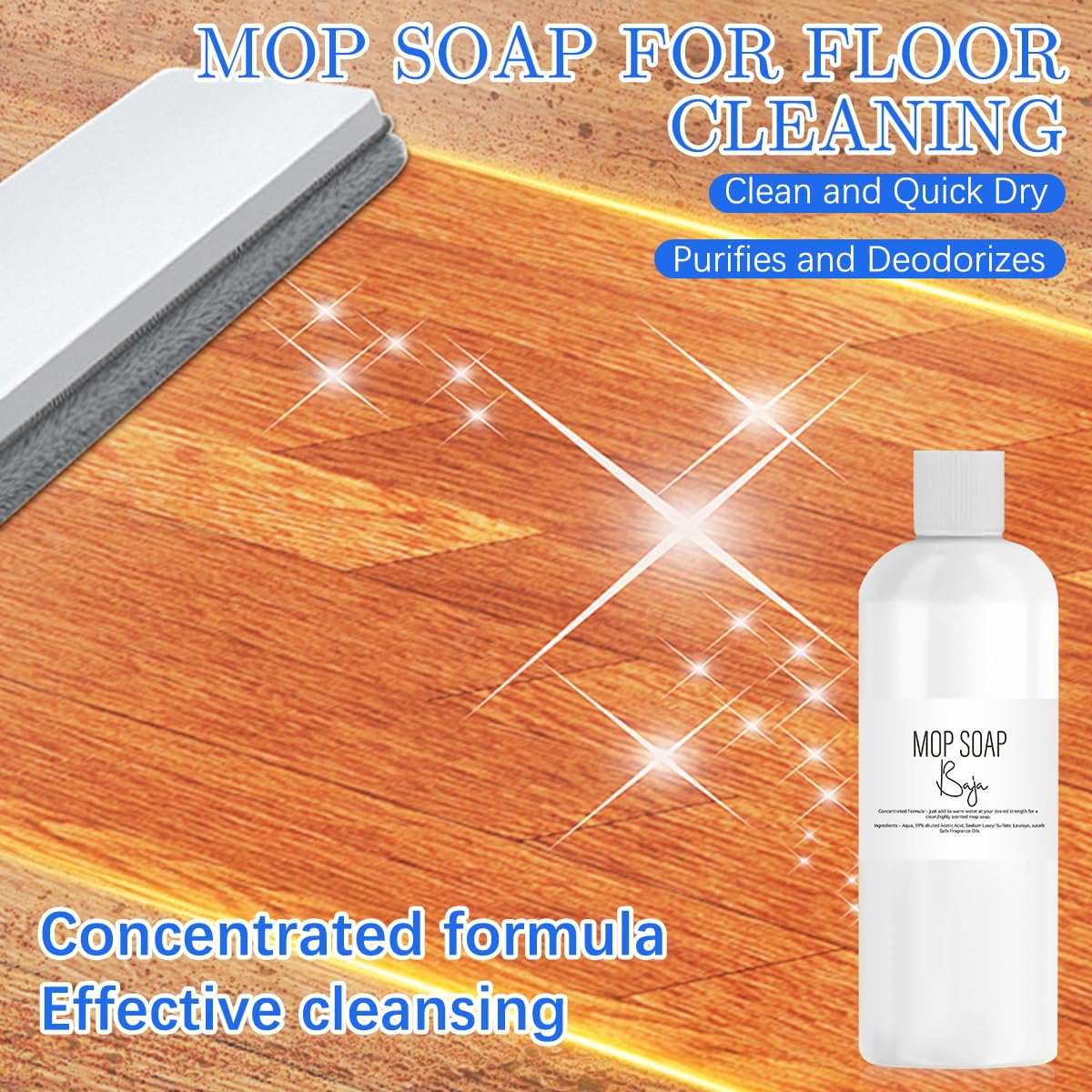 DOUNIU Mop Soap Brazilian Waves, Mop Soap Scented, Luxury Mop Soap, Mop Soap For Floor Cleaning (120ml) - Image 5