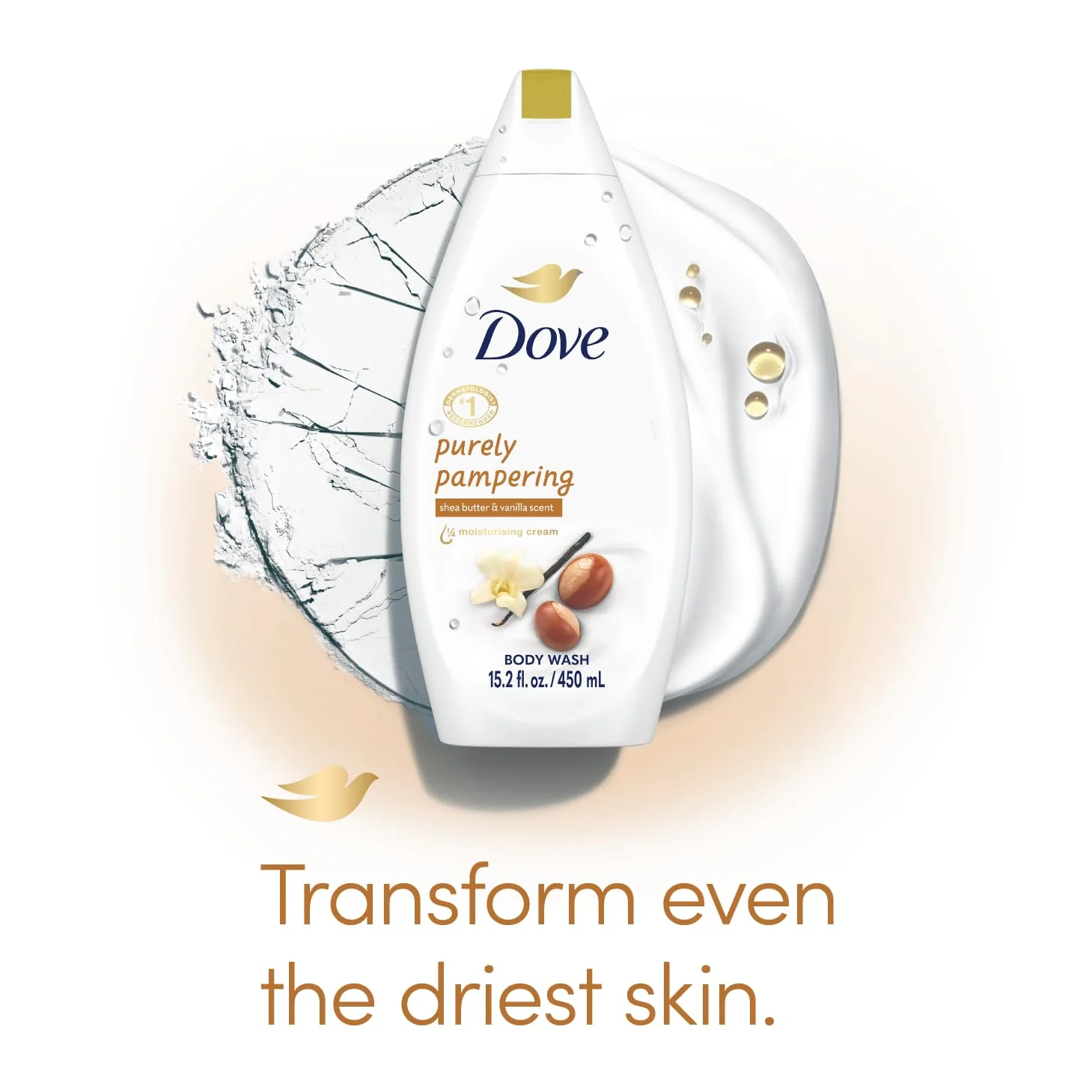 Dove Body Wash 3-Pack – Purely Pampering, Shea Butter & Warm Vanilla for Softer, Smoother Skin, 15.2 Oz Ea - Image 4