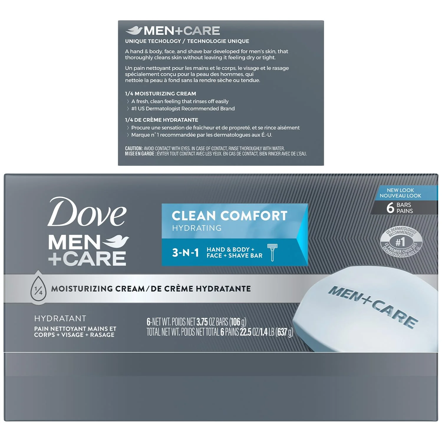 Dove Men+Care Clean Comfort Soaps (2 Boxes/12 Bars)+ Extra Fresh Soap (1 Bar) – Hydrating & Refreshing 3-in-1 Hand & Body, Face + Shave Soap Bundle - Image 9