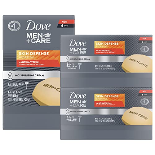 DOVE MEN + CARE Soap Bar For Smooth and Hydrated Skin Care Skin Defense Effectively Washes Away Bacteria While Nourishing Your Skin, 3.75 Ounce (Pack of 14) - Image 9