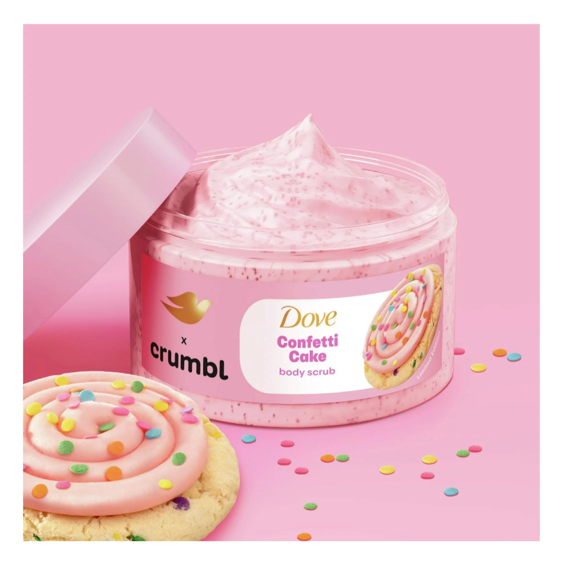 Dove Moisturizing Body Wash & Scrub | Confetti Cake Scent | 20oz Wash + 15oz Scrub | Limited Edition - Image 6